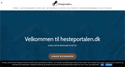 Desktop Screenshot of hesteportalen.dk